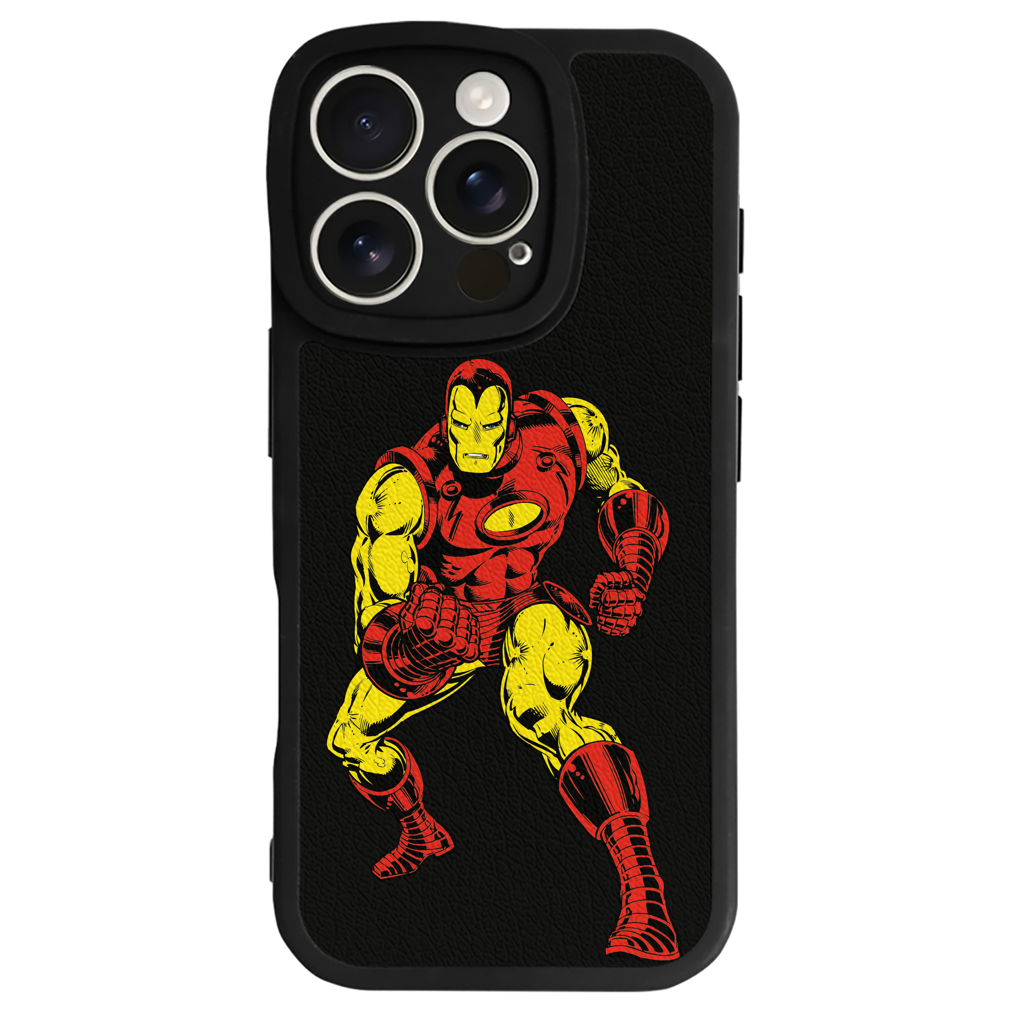 （画像用） アベンジャーズ The Avengers 【iPhone 16シリーズ対応】シリコンスマホケース（レザー調） 材質：シリコン